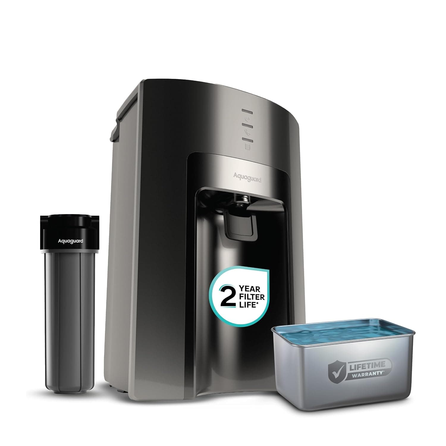 Aquaguard Delight Aquasaver RO+UV+UF+MC | Stainless Steel Tank| 2-year filter life |Mega Sediment filter|2 Free cleaning service| 60% Higher Water Savings| 9-Stage Purification |India’s No.1 Purifier*